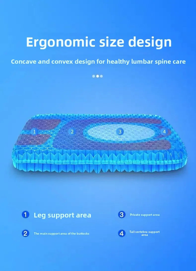 Summer Gel Seat Cushion with Breathable Design