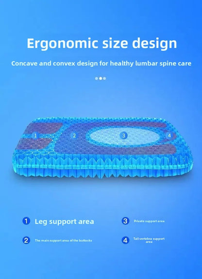 Summer Gel Seat Cushion with Breathable Design