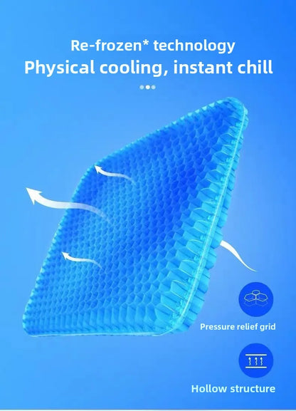 Summer Gel Seat Cushion with Breathable Design