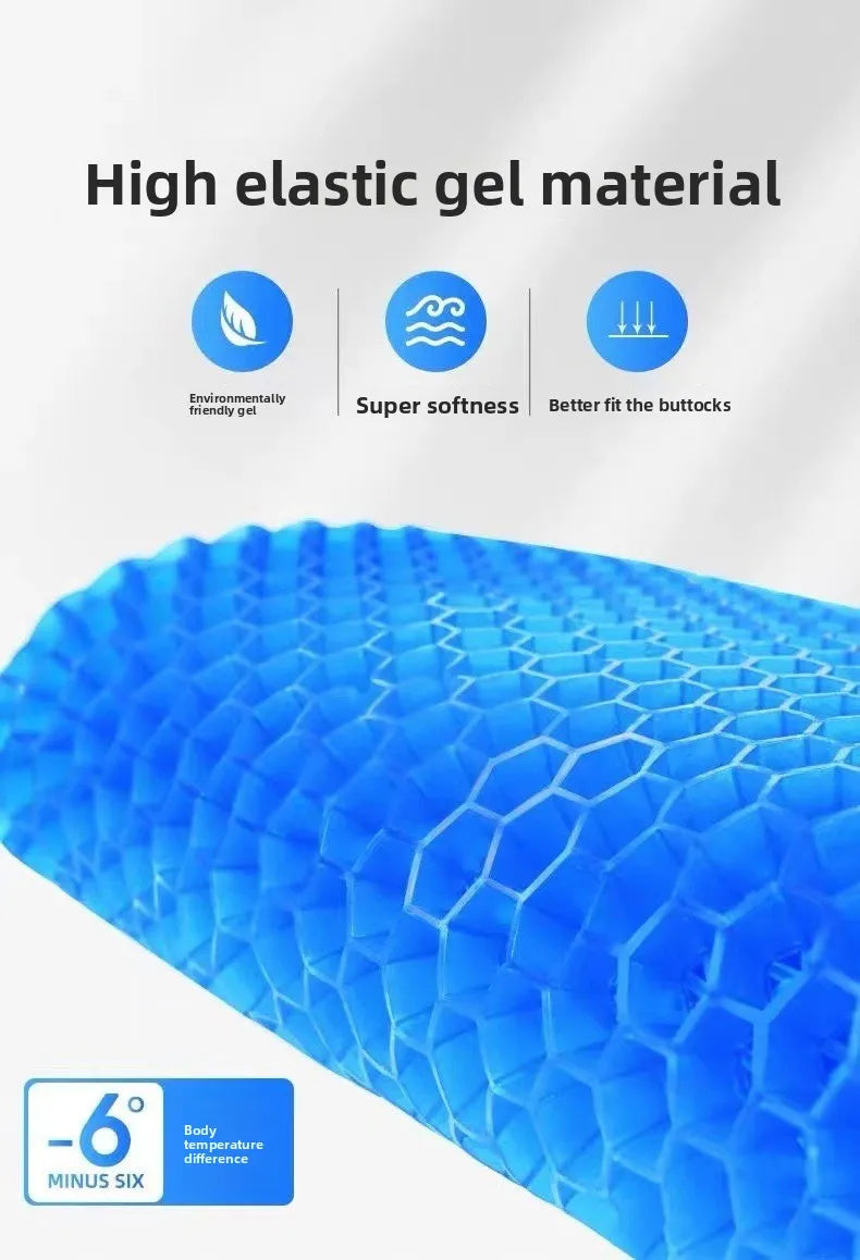 Summer Gel Seat Cushion with Breathable Design